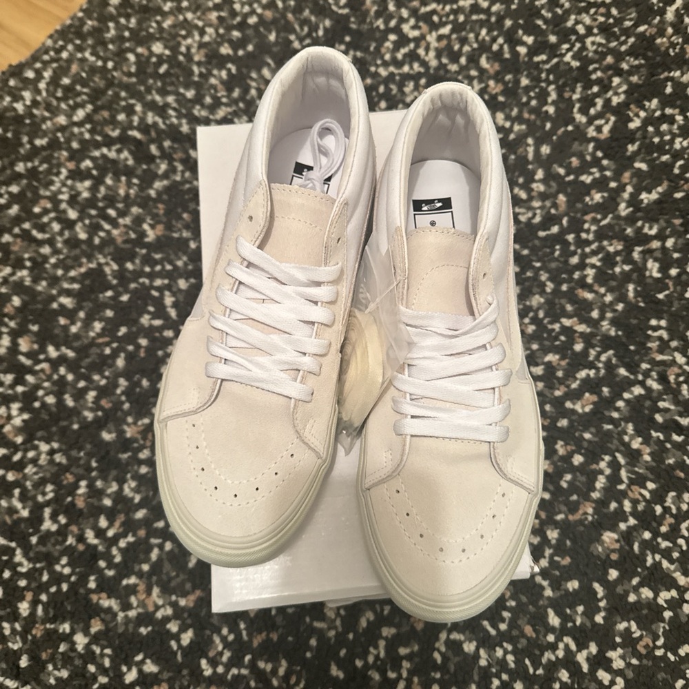 Men's White High-Top Sneakers